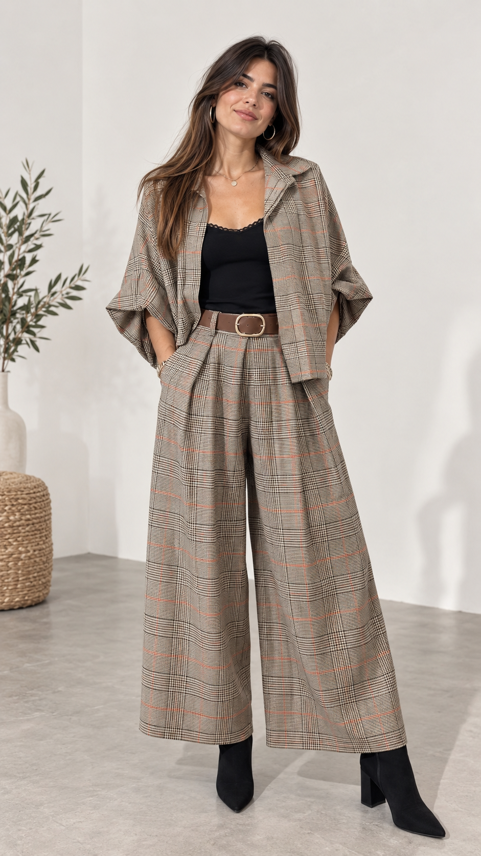 Conjunto de cuadros de Gales de mujer