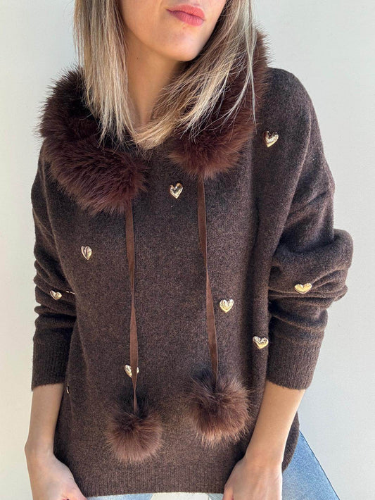 Suéter pelos marrón - Santana