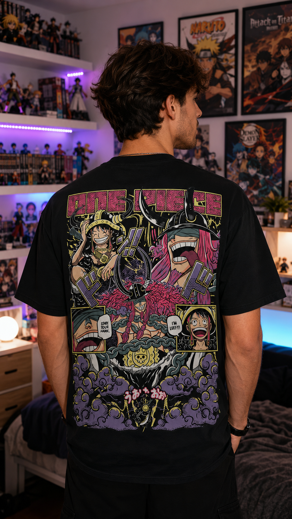 Camiseta Luffy y Loki