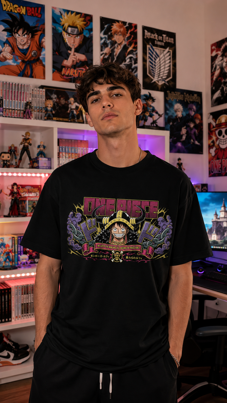Camiseta Luffy y Loki