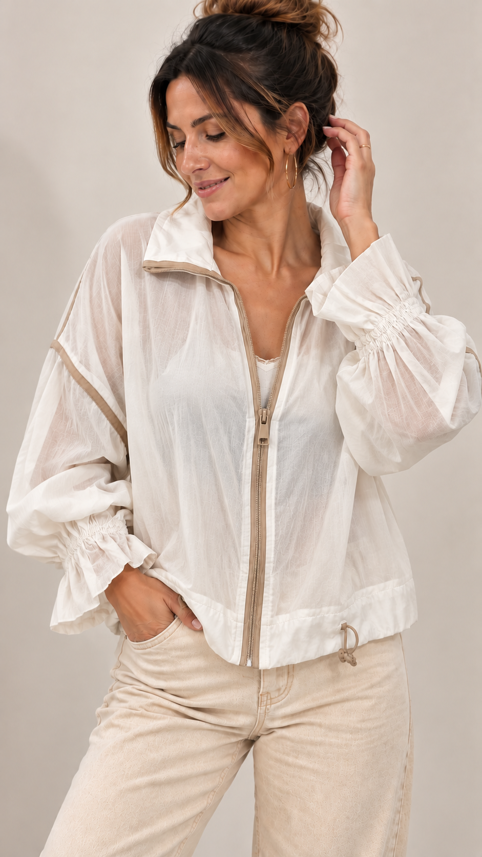 Chaqueta Nébula – Blanco