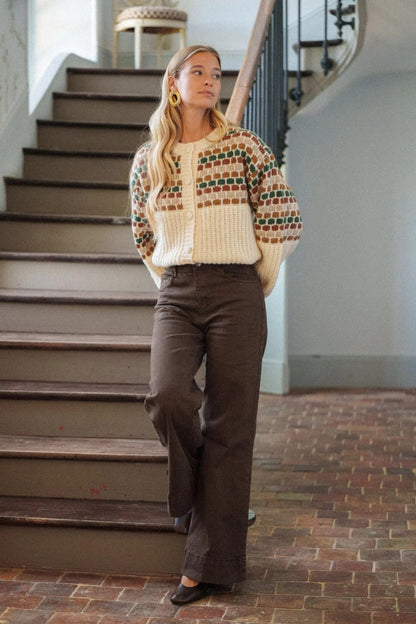 Jean Wide Brown
