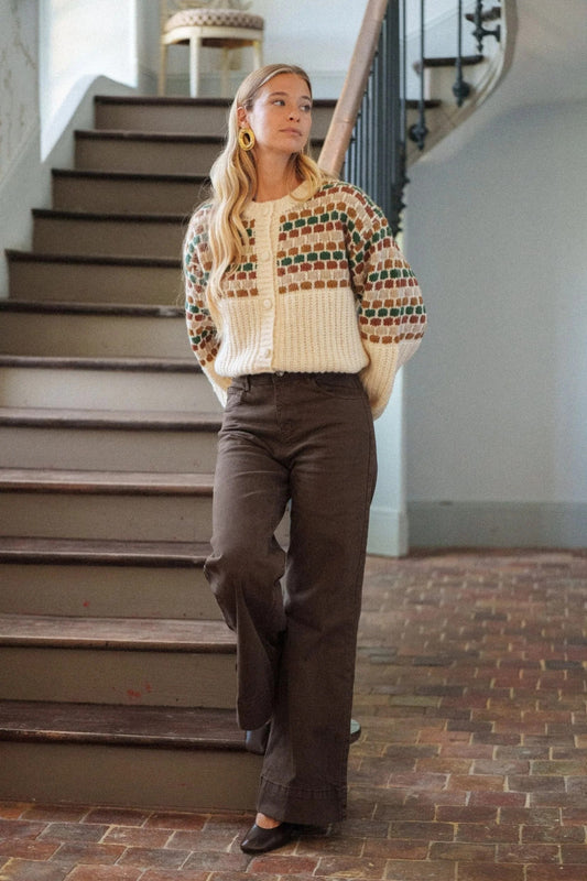 Jean Wide Brown