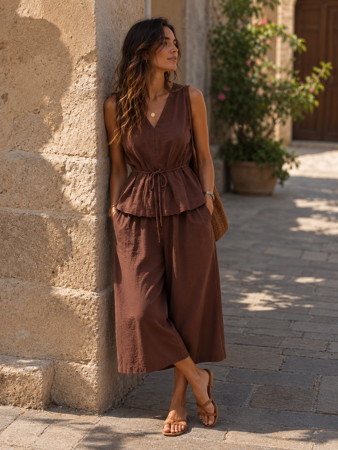 Blusa Lucia Marrón