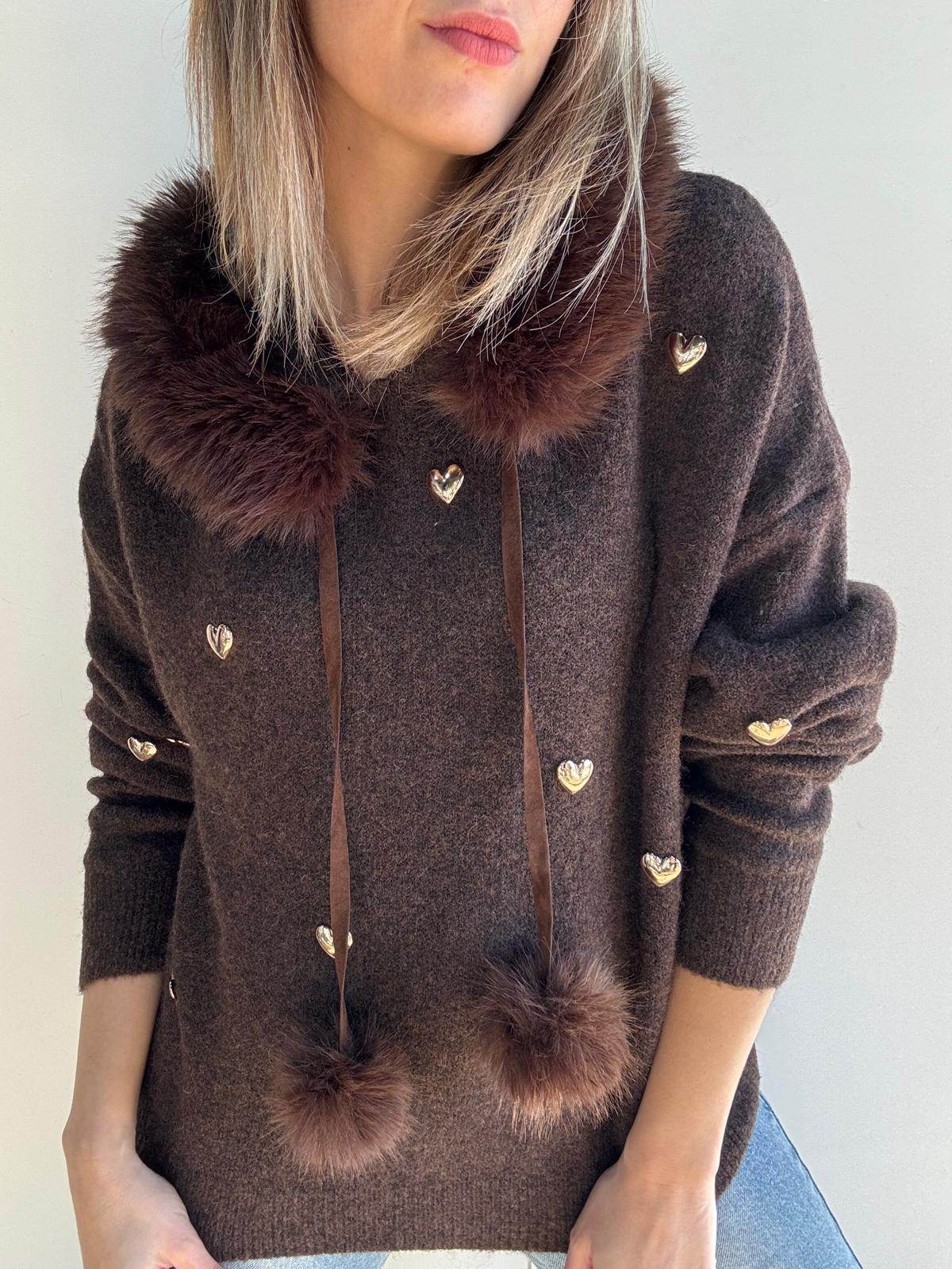 Suéter pelos marrón - Santana