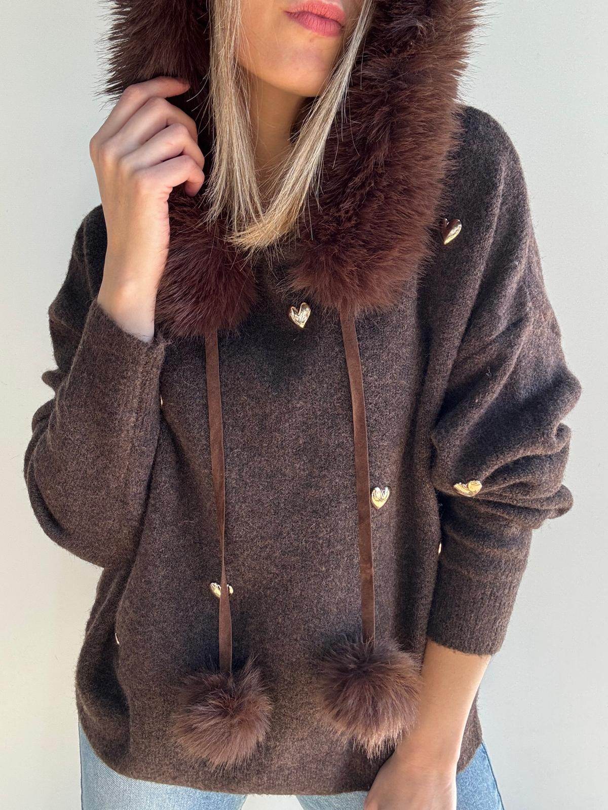 Suéter pelos marrón - Santana